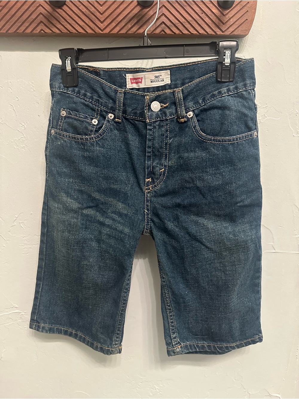 Levi's Kids Dark Blue Denim Shorts - 505 Regular